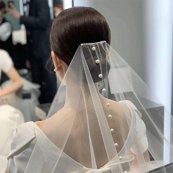 bridal veils grosfairy pearls elegant white long veil with comb one layer vintage wedding velos de noiva crystal bead, Black
bridal veils grosfairy pearls elegant white long veil with comb one layer vintage wedding velos de noiva crystal bead, Black