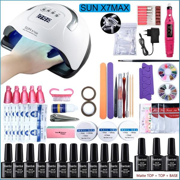 nail art kits 114w uv led lamp manicure set with 20000rpm drill machine 138 color gel polish kit tools
nail art kits 114w uv led lamp manicure set with 20000rpm drill machine 138 color gel polish kit tools