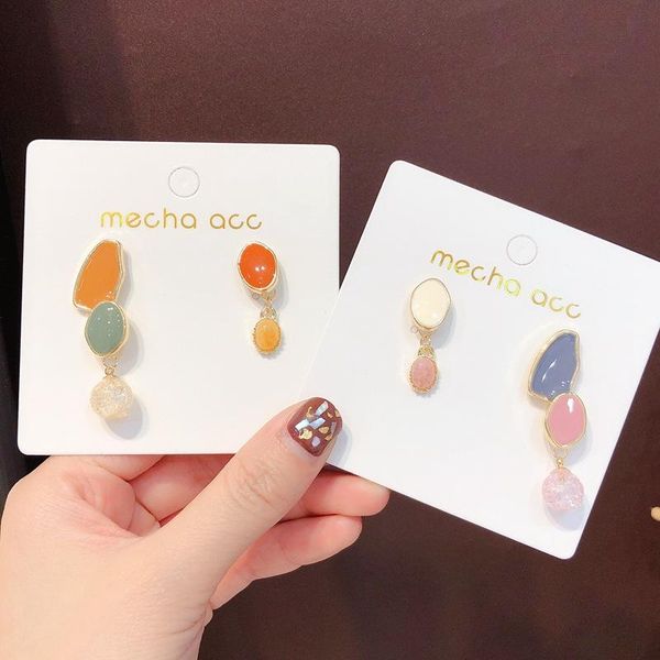 asymmetric colorful oil necklace earring cute girl simple candy-colored earri stud, Golden;silver
asymmetric colorful oil necklace earring cute girl simple candy-colored earri stud, Golden;silver
