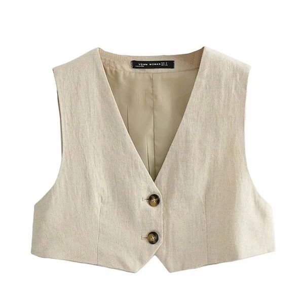 summer v-neck vest women thin loose waistcoat single breasted sleeveless blazer feminino short slim veste femme 210531, Black;white
summer v-neck vest women thin loose waistcoat single breasted sleeveless blazer feminino short slim veste femme 210531, Black;white