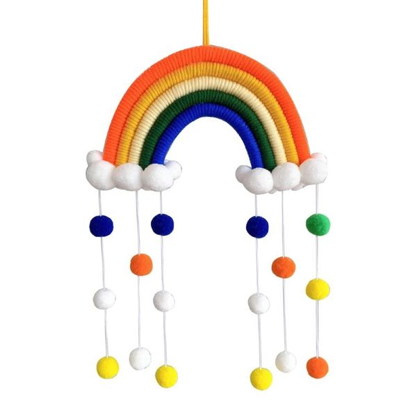 decorative objects & figurines children room pendant handmade woven cotton rope rainbow hanging decoration wall decor with felt ball
decorative objects & figurines children room pendant handmade woven cotton rope rainbow hanging decoration wall decor with felt ball