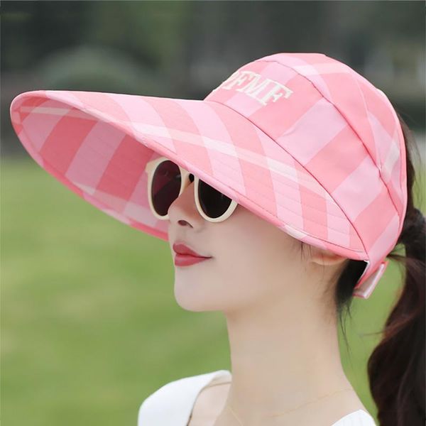 summer sun hat adjustable big heads wide brim cap ladies girl holiday uv protection beach packable visor hats, Blue;gray
summer sun hat adjustable big heads wide brim cap ladies girl holiday uv protection beach packable visor hats, Blue;gray