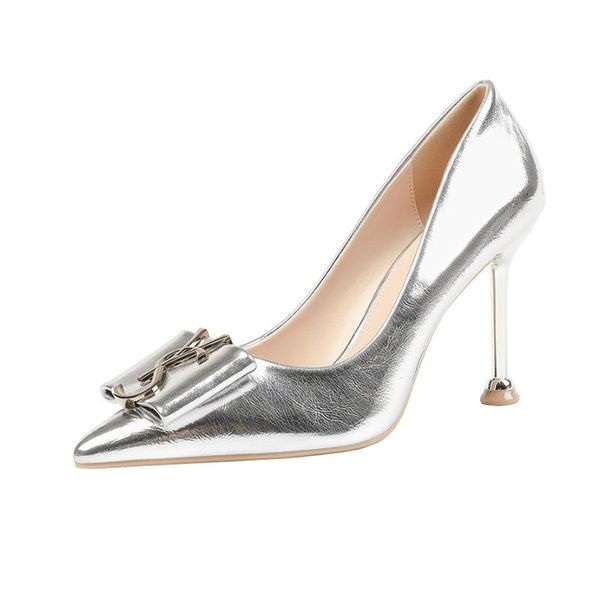 dress shoes women's 2021 spring summer high heels pointed high-heeled cat heel metallic shiny pumps women, Black
dress shoes women's 2021 spring summer high heels pointed high-heeled cat heel metallic shiny pumps women, Black