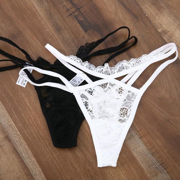 women's panties women lingerie embroidered lace low waist string temptation thin underwear seamless briefs, Black;pink
women's panties women lingerie embroidered lace low waist string temptation thin underwear seamless briefs, Black;pink