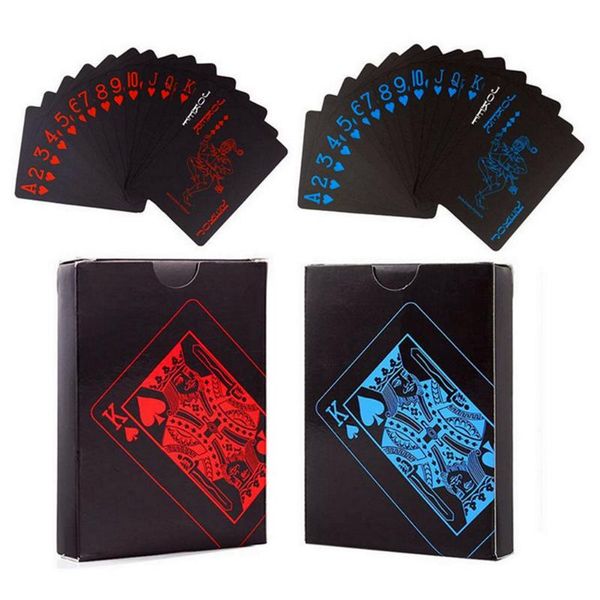 greeting cards playing waterproof pure black plastic board pvc poker magic tricks 
greeting cards playing waterproof pure black plastic board pvc poker magic tricks