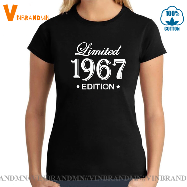 women's t-shirt thanksgiving birthday short sleeve o neck cotton women in 1967 funny summer limited edition t shirt, White
women's t-shirt thanksgiving birthday short sleeve o neck cotton women in 1967 funny summer limited edition t shirt, White