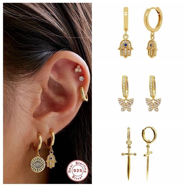 hoop & huggie 925 sterling silver huggies earrings cartilage earring for valentine's day christmas gift bee hand pattern woman, Golden;silver
hoop & huggie 925 sterling silver huggies earrings cartilage earring for valentine's day christmas gift bee hand pattern woman, Golden;silver