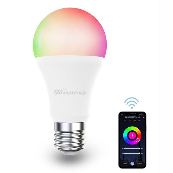 bulbs e26 e27 220-240v wifi intelligent bulb 9w 810lm rgb+cct adjustable light timing switch app remote control voice
bulbs e26 e27 220-240v wifi intelligent bulb 9w 810lm rgb+cct adjustable light timing switch app remote control voice