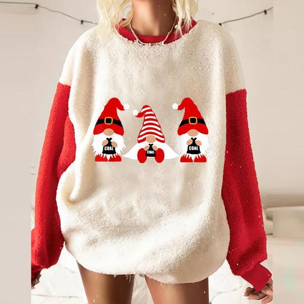 women's hoodies & sweatshirts women sweatshirt christmas print autumn long sleeve o neck pullover warm wool fleece oversized moletom 40, Black
women's hoodies & sweatshirts women sweatshirt christmas print autumn long sleeve o neck pullover warm wool fleece oversized moletom 40, Black