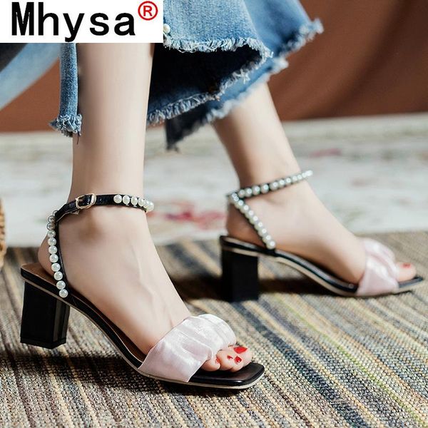sandals womens chunky heel ivory bridal wedding high open toe with elegant pearl evening dressing shoes, Black 
sandals womens chunky heel ivory bridal wedding high open toe with elegant pearl evening dressing shoes, Black