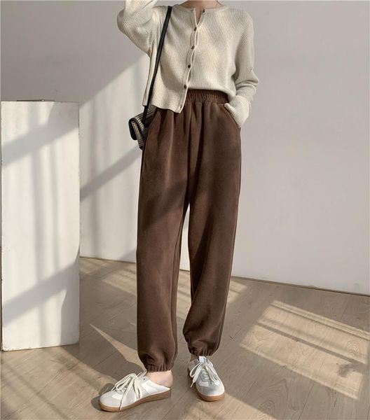 women's pants & capris 2021 autumn and winter fairy warm home comfort casual sports outer wear dralon vertical stripe loose, Black;white
women's pants & capris 2021 autumn and winter fairy warm home comfort casual sports outer wear dralon vertical stripe loose, Black;white