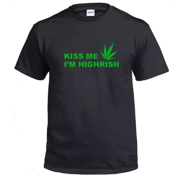 Kiss Me Im Highrish Green Funny Joke Weed 420 St Patricks Day Black T-shirt, White;black
Kiss Me Im Highrish Green Funny Joke Weed 420 St Patricks Day Black T-shirt, White;black