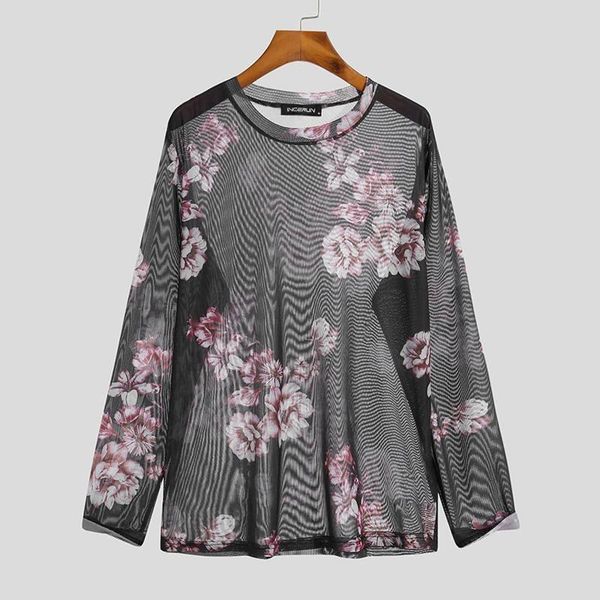 men's t-shirts party nightclub style men fashion camiseta loose casual 2021 see-through long-sleeved bottoming tees s-5xl incerun, White;black
men's t-shirts party nightclub style men fashion camiseta loose casual 2021 see-through long-sleeved bottoming tees s-5xl incerun, White;black