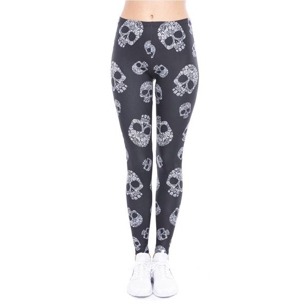 high elasticity skull polyester printing womens legging black fitness fashion waist pants
high elasticity skull polyester printing womens legging black fitness fashion waist pants