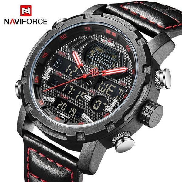 naviforce men watch digital analog sport wristwatch military genuine leather male clock relogio masculino 9160 wristwatches, Slivery;brown
naviforce men watch digital analog sport wristwatch military genuine leather male clock relogio masculino 9160 wristwatches, Slivery;brown