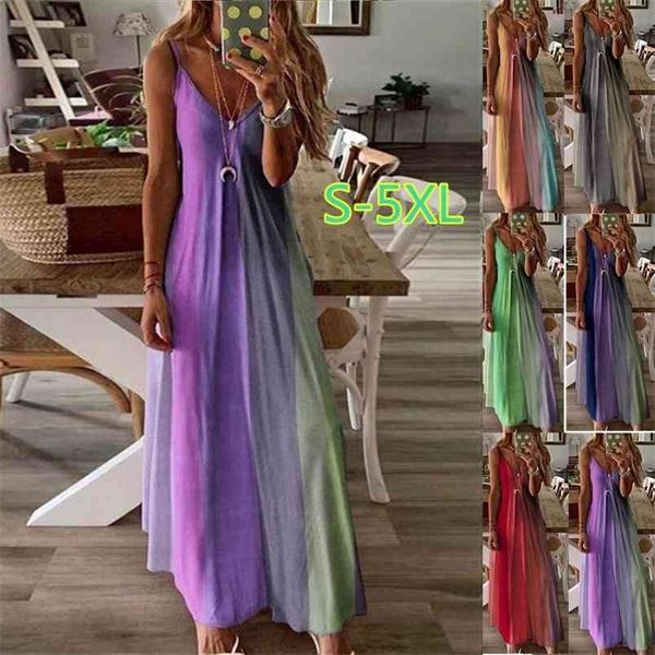 elegant women boho dress colorful sleeveless holiday long maxi summer beachwear sundress fashion clothes female 210517, Black;gray
elegant women boho dress colorful sleeveless holiday long maxi summer beachwear sundress fashion clothes female 210517, Black;gray