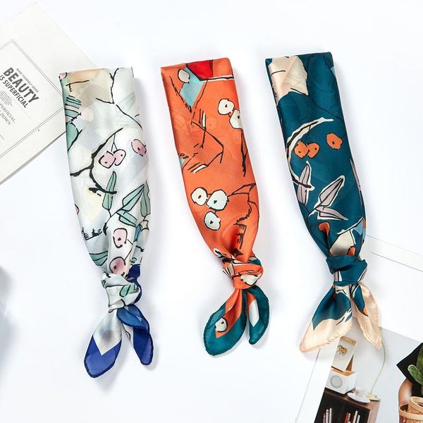 scarves fashion silk square scarf for women 53x53cm neck hair tie band bag warp soft neckerchief hijab headscarf female foulard, Blue;gray
scarves fashion silk square scarf for women 53x53cm neck hair tie band bag warp soft neckerchief hijab headscarf female foulard, Blue;gray