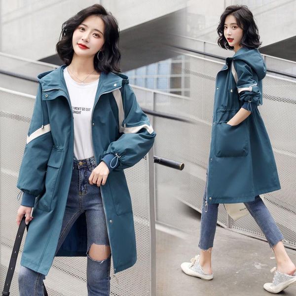 windbreaker jacket women's mid-length 2021 korean loose casual all-match wool & blends, Black
windbreaker jacket women's mid-length 2021 korean loose casual all-match wool & blends, Black