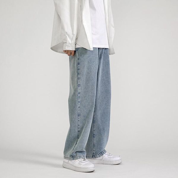 men's jeans street style korean hip hop pants 5 color fashion loose straight tube casual wide leg, Blue
men's jeans street style korean hip hop pants 5 color fashion loose straight tube casual wide leg, Blue