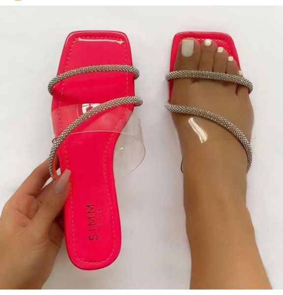 slippers whnb women crystal female square toe flats ladies narrow band slides summer 2021 woman casual shoes plus size footwear, Black
slippers whnb women crystal female square toe flats ladies narrow band slides summer 2021 woman casual shoes plus size footwear, Black