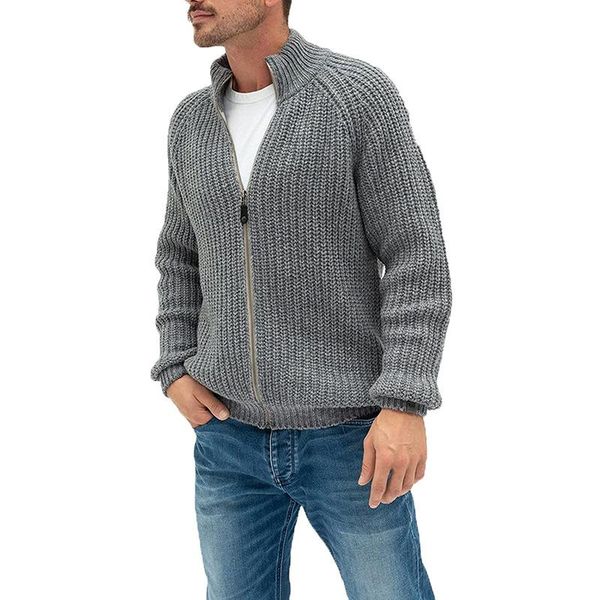 men's sweaters autumn winter sweater cardigan european american solid color zipper high neck knitted jacket plus size clothing, White;black
men's sweaters autumn winter sweater cardigan european american solid color zipper high neck knitted jacket plus size clothing, White;black