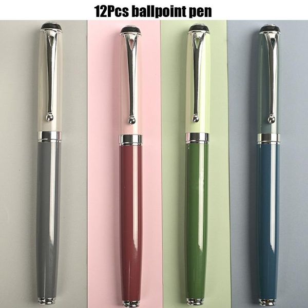 ballpoint pens 12pcs pen morandi business office medium nib metal roller ball for writing student, Blue;orange
ballpoint pens 12pcs pen morandi business office medium nib metal roller ball for writing student, Blue;orange