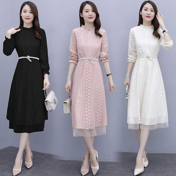 dr's spring long sleeve 2021 autumn french waist closing and age reducing, slim temperament lace skirt, Black;gray
dr's spring long sleeve 2021 autumn french waist closing and age reducing, slim temperament lace skirt, Black;gray