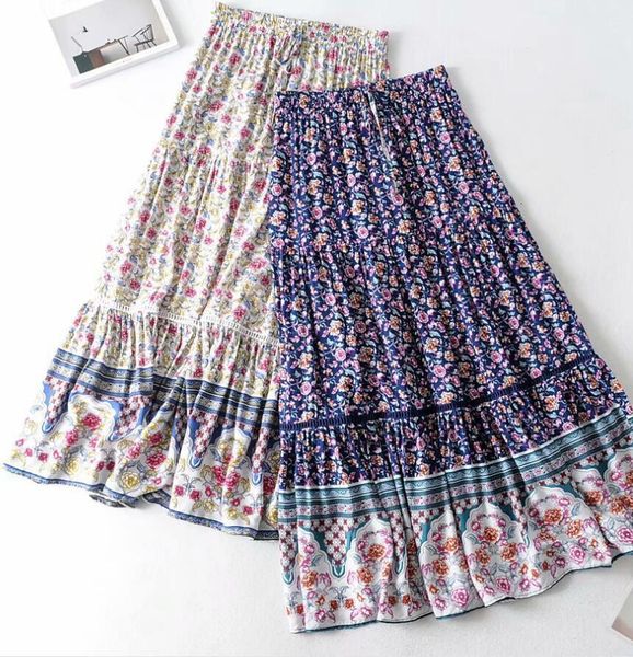 Skirts Sexy Bohemian Spliced Hollow Out Lace Hem Floral Print Long Skirt Holiday Women Lacing up Stream Waist Swing ORQY, Black
Skirts Sexy Bohemian Spliced Hollow Out Lace Hem Floral Print Long Skirt Holiday Women Lacing up Stream Waist Swing ORQY, Black