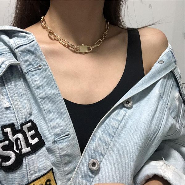 hiphop big chains chokers necklaces for women punk jewelry vintage lock pendant necklace statement colliers fashion bijoux 2021, Golden;silver
hiphop big chains chokers necklaces for women punk jewelry vintage lock pendant necklace statement colliers fashion bijoux 2021, Golden;silver
