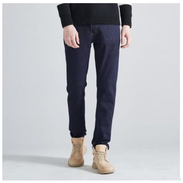 men's jeans four seasons clothing classic pure cotton solid color loose stretch straight-leg trendy casual denim trousers, Blue
men's jeans four seasons clothing classic pure cotton solid color loose stretch straight-leg trendy casual denim trousers, Blue