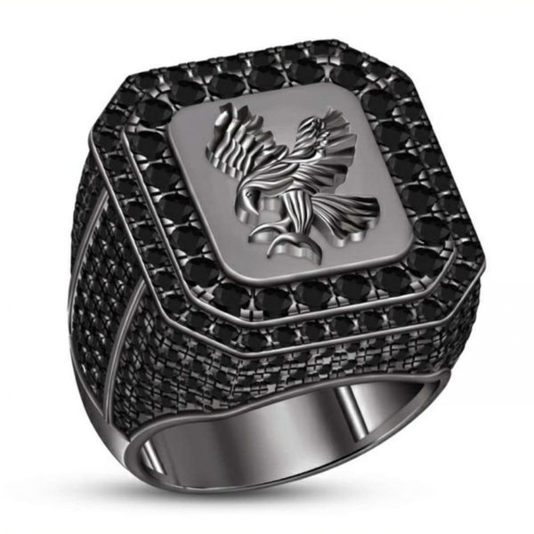 black gold plating ring fashion trendy engagement men's copper zircon party wedding jewelry chirstmas gift size 8-15#43, Silver
black gold plating ring fashion trendy engagement men's copper zircon party wedding jewelry chirstmas gift size 8-15#43, Silver