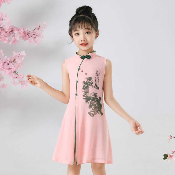 summer 2021 girls vintage dress children chinese style ancient costume cheongsam princess dress teenage girls clothing 12 years, Red;yellow
summer 2021 girls vintage dress children chinese style ancient costume cheongsam princess dress teenage girls clothing 12 years, Red;yellow