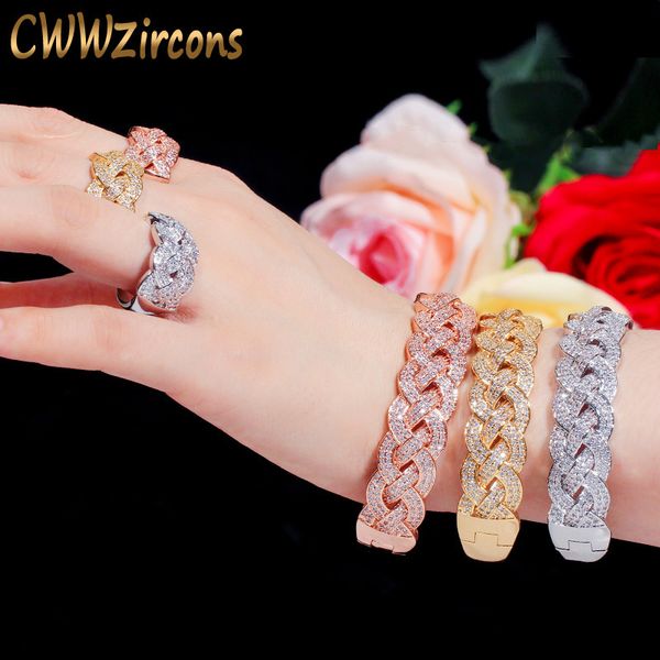 jewelry sets cwwzircons luxury big african cz bangle bracelet ring fashion dubai gold silver plated for women party wedding t373, Black
jewelry sets cwwzircons luxury big african cz bangle bracelet ring fashion dubai gold silver plated for women party wedding t373, Black