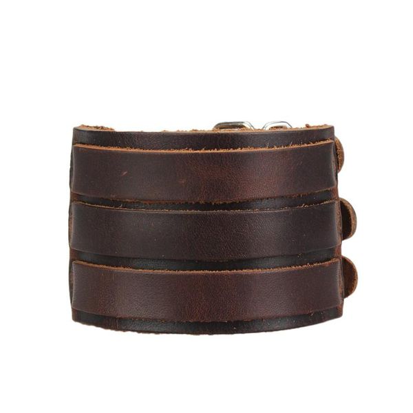 tennis 2021 fashion male punk black cow leather bracelets with 3 metal buckles men wristband rock pulseira masculina, Golden;silver
tennis 2021 fashion male punk black cow leather bracelets with 3 metal buckles men wristband rock pulseira masculina, Golden;silver
