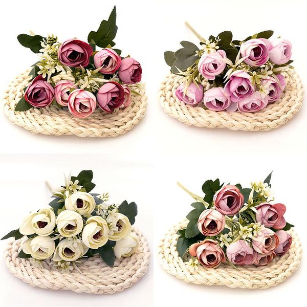 decorative flowers & wreaths 1 bunch of 8 flower head multicolor rose vases for home decoration accessories fake daisy plastic wedding decor
decorative flowers & wreaths 1 bunch of 8 flower head multicolor rose vases for home decoration accessories fake daisy plastic wedding decor