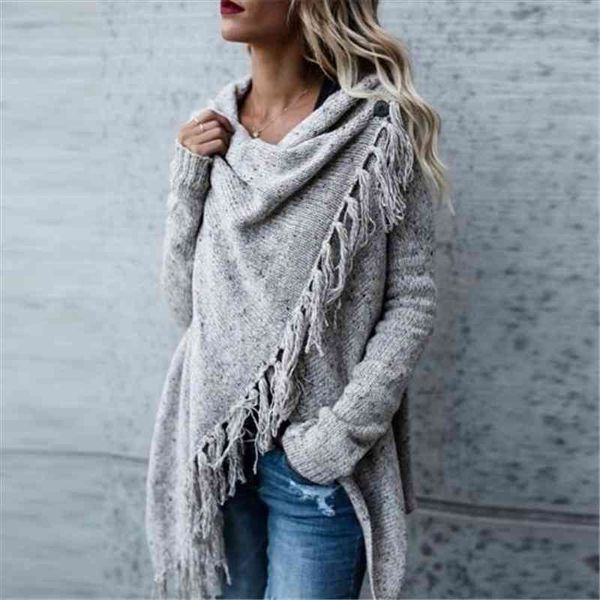 european and american women sweater womens clothing autumn winter mid long slim fringed coat cardigan, White;black
european and american women sweater womens clothing autumn winter mid long slim fringed coat cardigan, White;black