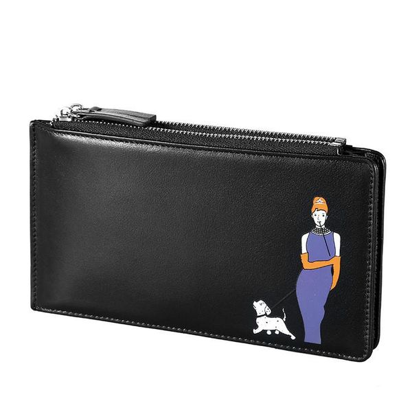 card holders genuine leather woman wallets fashion multi pickup bag double zipper long wallet multifunctional ultra thin printed, Brown;gray
card holders genuine leather woman wallets fashion multi pickup bag double zipper long wallet multifunctional ultra thin printed, Brown;gray