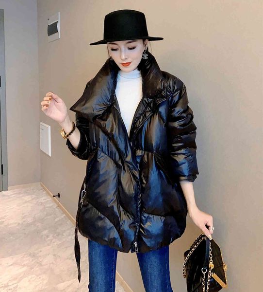 women's parkas down ladies jacket cotton padded clothes 2021 winter medium and long style korean fashion versatile thin loose, Black
women's parkas down ladies jacket cotton padded clothes 2021 winter medium and long style korean fashion versatile thin loose, Black
