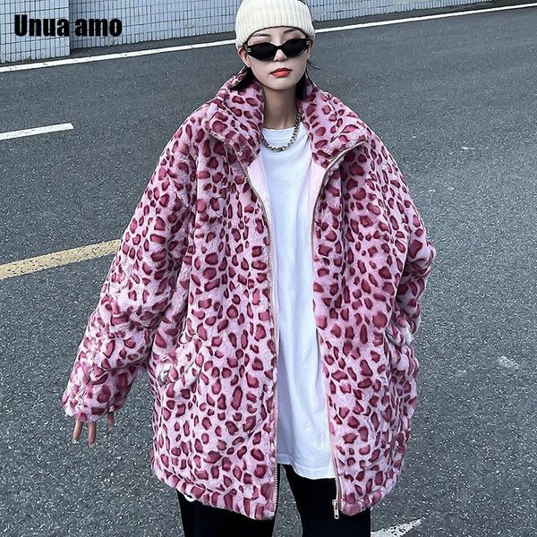 women's fur & faux unua amo leopard print oversized women winter fleece jacket thick outwear female warm plush coat clothes, Black
women's fur & faux unua amo leopard print oversized women winter fleece jacket thick outwear female warm plush coat clothes, Black