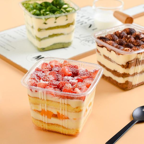 50pcs net red square mousse cup cake packaging box diy favors transparent fruit yogurt pudding ice cream plastic with lid disposable cups &
50pcs net red square mousse cup cake packaging box diy favors transparent fruit yogurt pudding ice cream plastic with lid disposable cups &