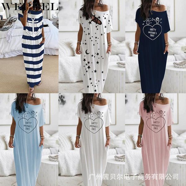 ethnic clothing wepbel women summer fashion loose print dress ladies casual short sleeve oblique collar sleepwear homewear, Red
ethnic clothing wepbel women summer fashion loose print dress ladies casual short sleeve oblique collar sleepwear homewear, Red