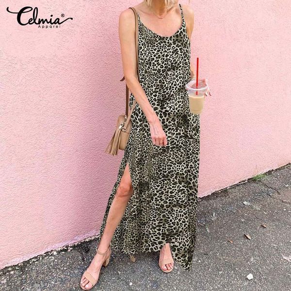 dresses celmia bohemian maxi dress women leopard print straps sleeveless sundress 2021 summer split party beach long vestidos s-5xl, Black;gray
dresses celmia bohemian maxi dress women leopard print straps sleeveless sundress 2021 summer split party beach long vestidos s-5xl, Black;gray