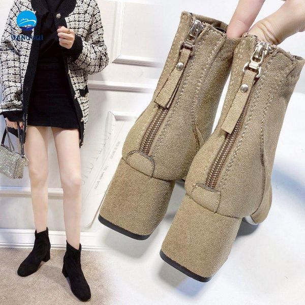 small boots women thick with 2021 spring and autumn fashion british wind winter thin single, Black
small boots women thick with 2021 spring and autumn fashion british wind winter thin single, Black
