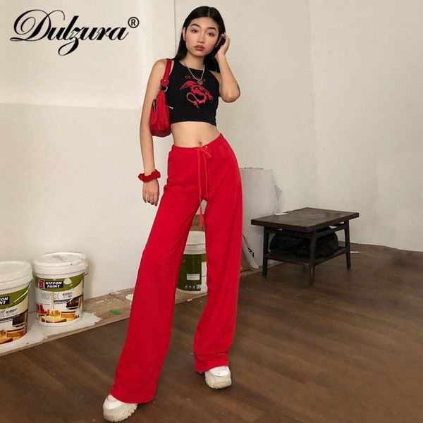 dulzura 2021 autumn winter women wide leg pants velvet high wais streetwear bandage letter print festival clothing trousers loos, Black;white
dulzura 2021 autumn winter women wide leg pants velvet high wais streetwear bandage letter print festival clothing trousers loos, Black;white