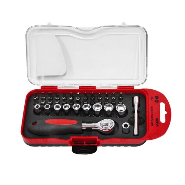 professional hand tool sets 38pcs mini ratchet wrench set socket spanner screw bits tools kit bike maintenance repair
professional hand tool sets 38pcs mini ratchet wrench set socket spanner screw bits tools kit bike maintenance repair