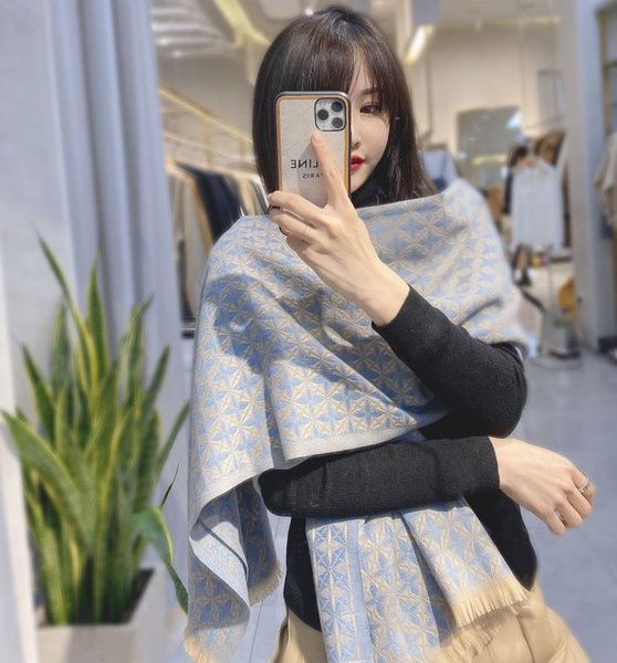 scarves 2021 korean autumn winter style with thickened warm imitation cashmere shawl dual purpose scarf fashion cape women's, Blue;gray
scarves 2021 korean autumn winter style with thickened warm imitation cashmere shawl dual purpose scarf fashion cape women's, Blue;gray