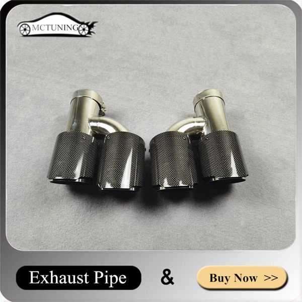 one pair h model for akrapovic exhaust pipe fit all cars glossy black carbon fiber muffler tip stainless steel tailpipe motorcycle system
one pair h model for akrapovic exhaust pipe fit all cars glossy black carbon fiber muffler tip stainless steel tailpipe motorcycle system