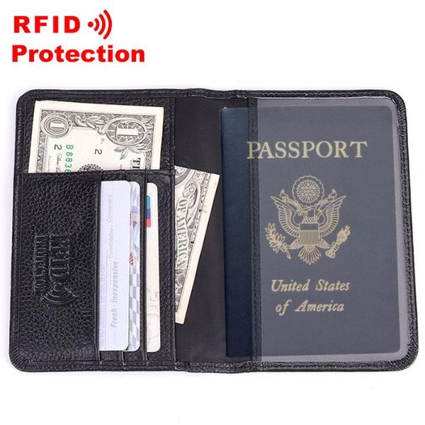 card holders genuine leather passport wallet rfid protection holder travel cover case black men r6, Brown;gray
card holders genuine leather passport wallet rfid protection holder travel cover case black men r6, Brown;gray