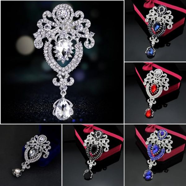 assorted colors retro antique large crystal rhinestones water-drop brooch pins for weddings bouquet bejeweled accessory, Gray
assorted colors retro antique large crystal rhinestones water-drop brooch pins for weddings bouquet bejeweled accessory, Gray