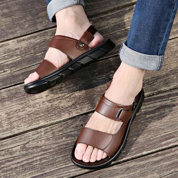 slippers summer genuine leather casual non-slip men shoes comfortable beach sandals travel flip flop to0a, Black
slippers summer genuine leather casual non-slip men shoes comfortable beach sandals travel flip flop to0a, Black